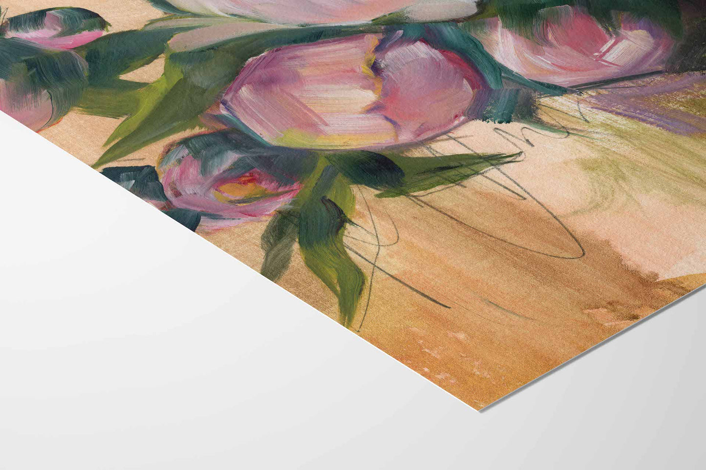 edge of paper print