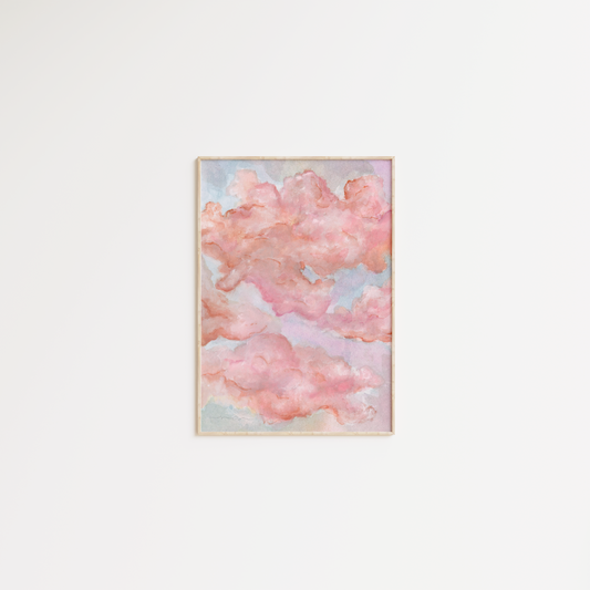 Candy Clouds | Watercolor Sketch | Digital Print