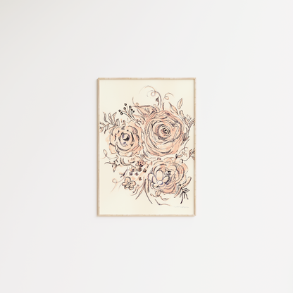 Flower Illustration | Watercolor Sketch | Digital Print