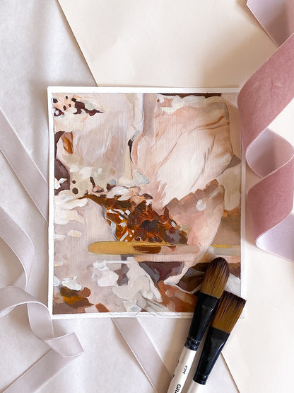 Feminine Beauty Series | No. 9 | Original Oil on Paper