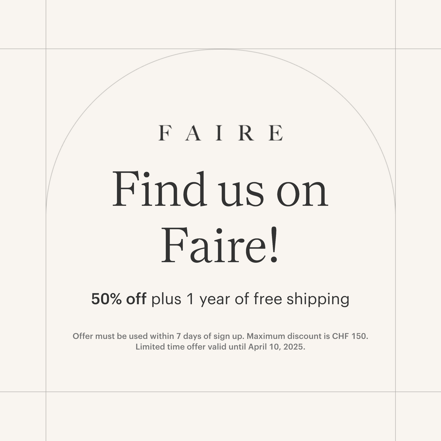 find us on faire