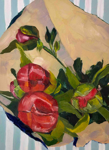 Day 20 - Daily Painting Challenge - Peonies from the Market