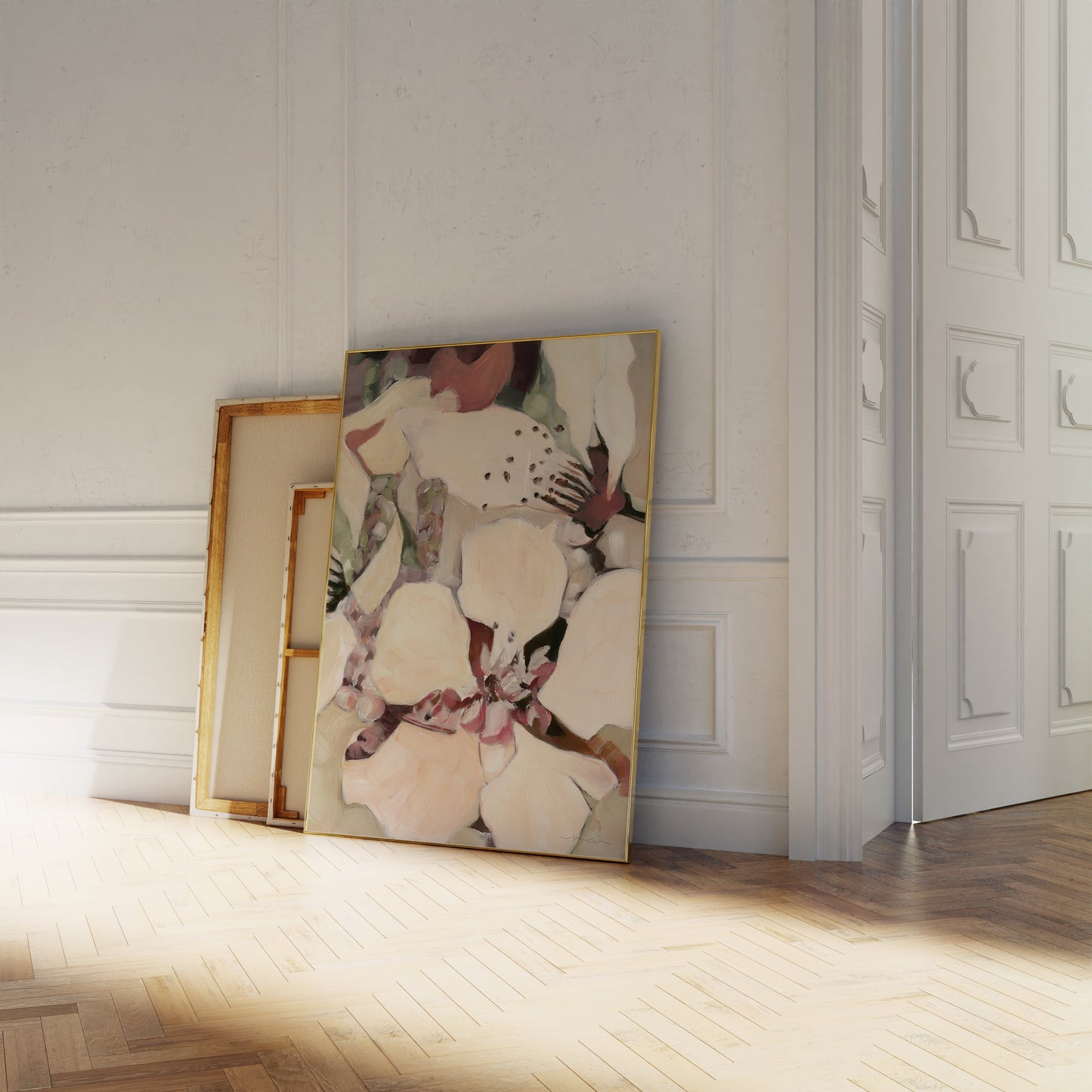Apple Blossom Oil Painting - Floral Fine Art Print