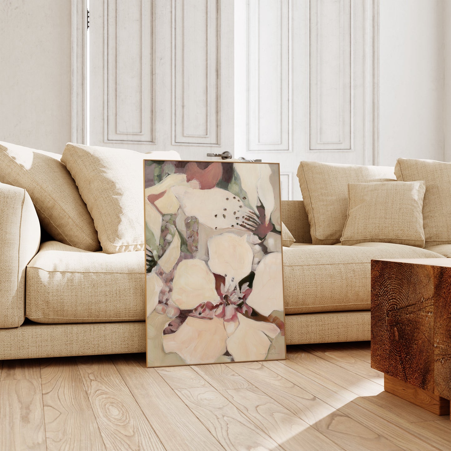 Apple Blossom Oil Painting - Floral Fine Art Print