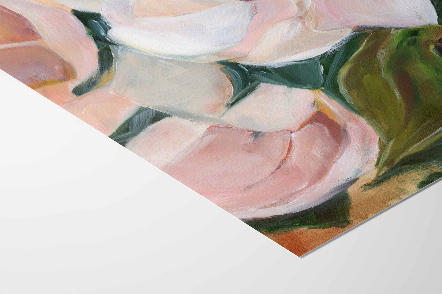 detail shot of floral art print
