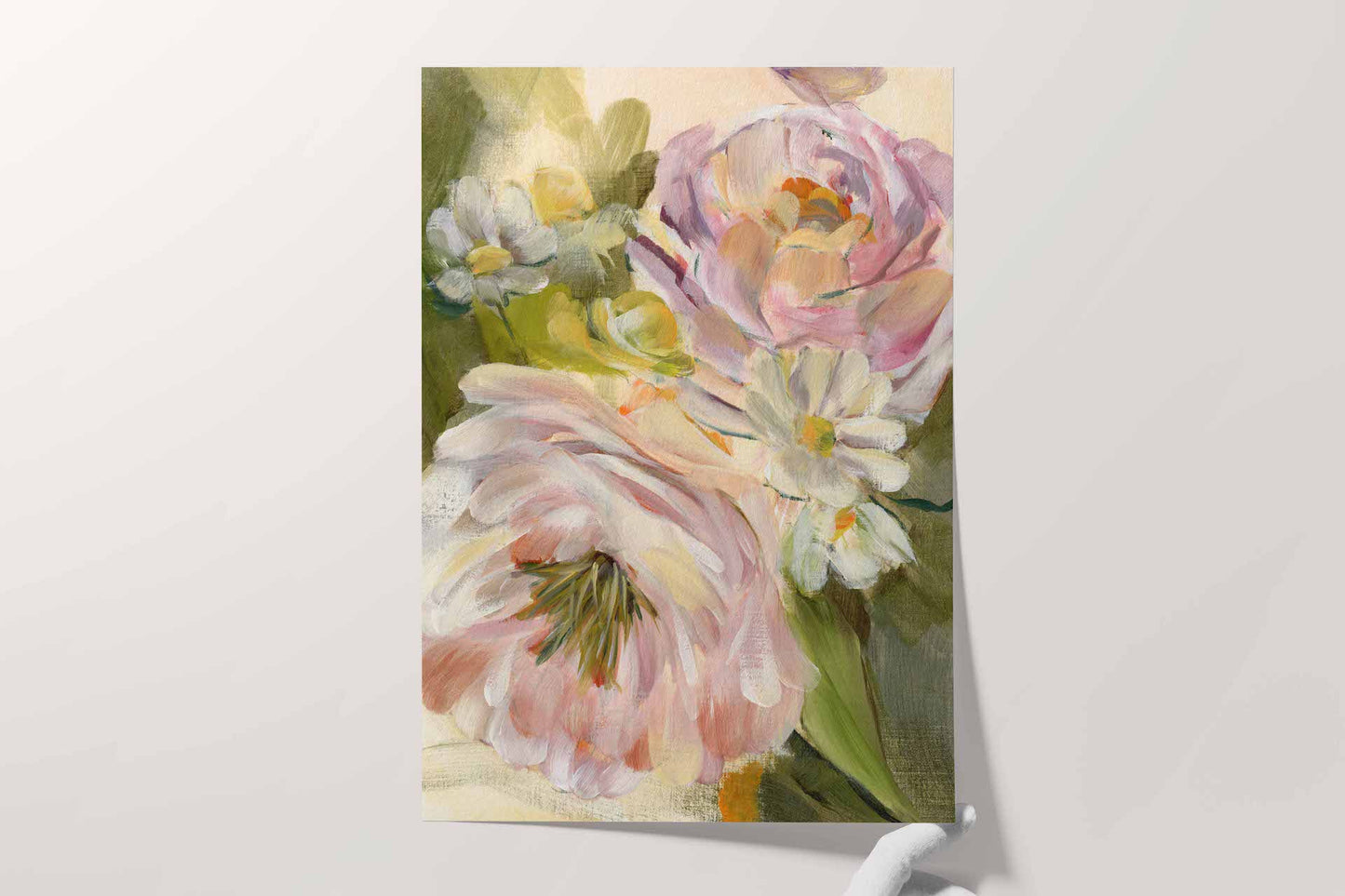 printed floral artwork