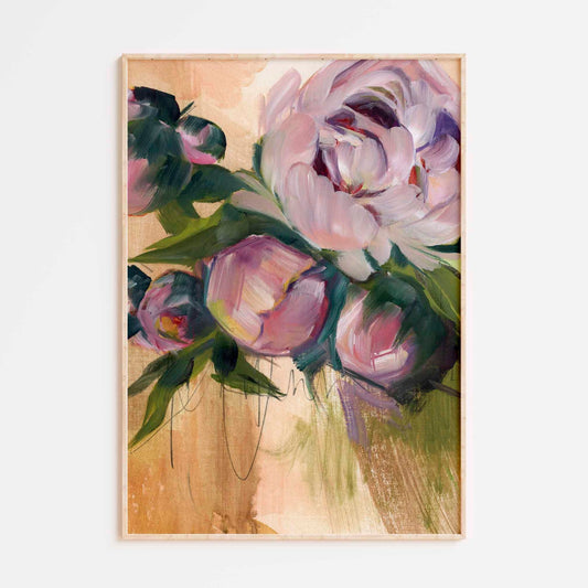 florar art print in thin frame