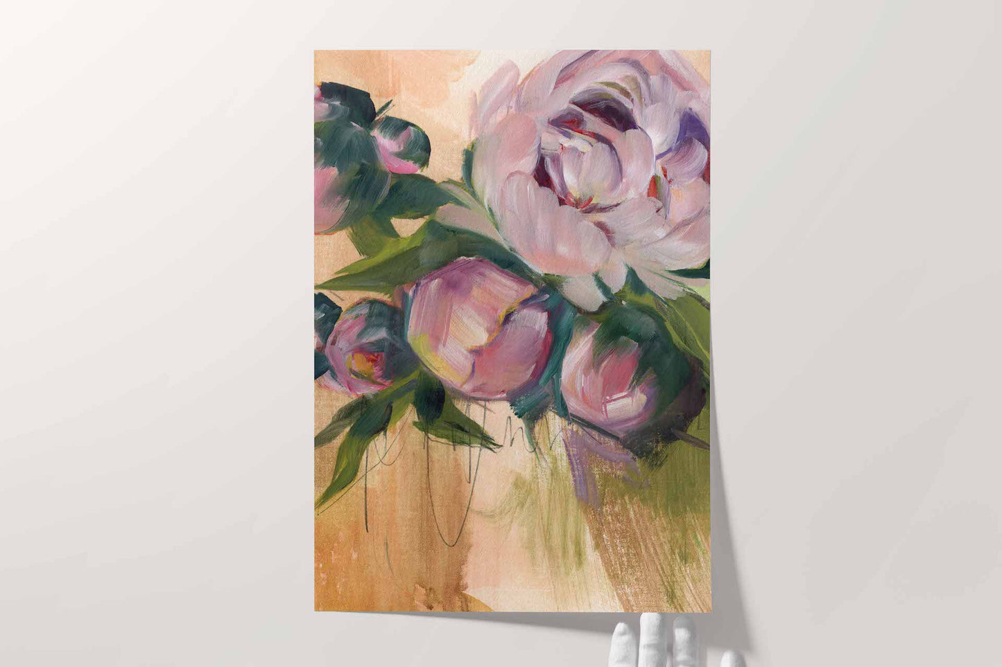 floral paper art print