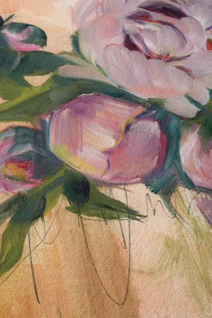 detail shot of fine art paper print