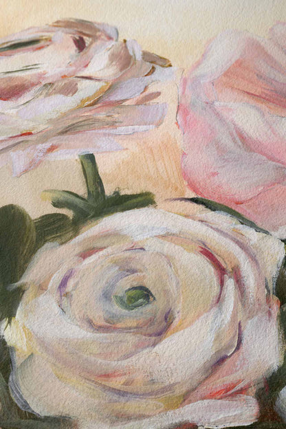 detail shot of beautiful paper art print