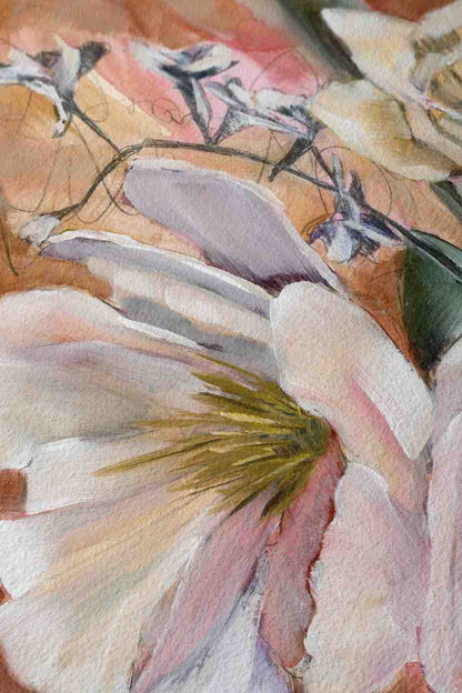 detail shot of floral print texture