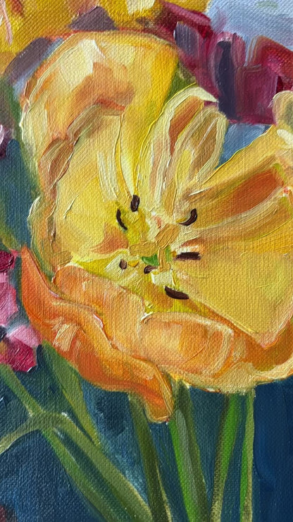 Tulips in the spring