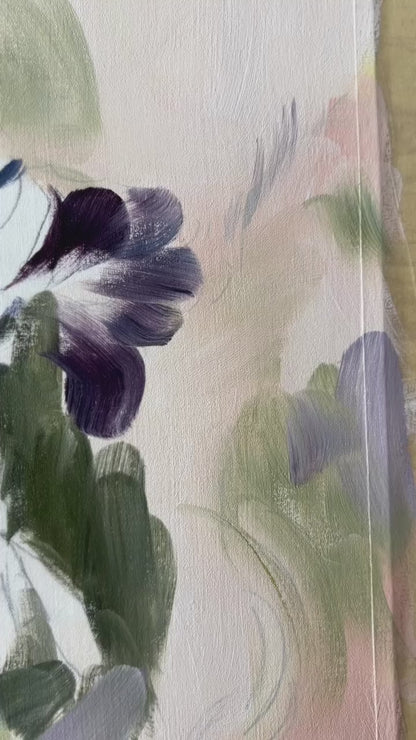 Day 12 - Daily Painting Challenge - Peony and Snowdrops